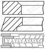 Kolbenringsatz Goetze Engine 08 433700 00 FÜR Honda