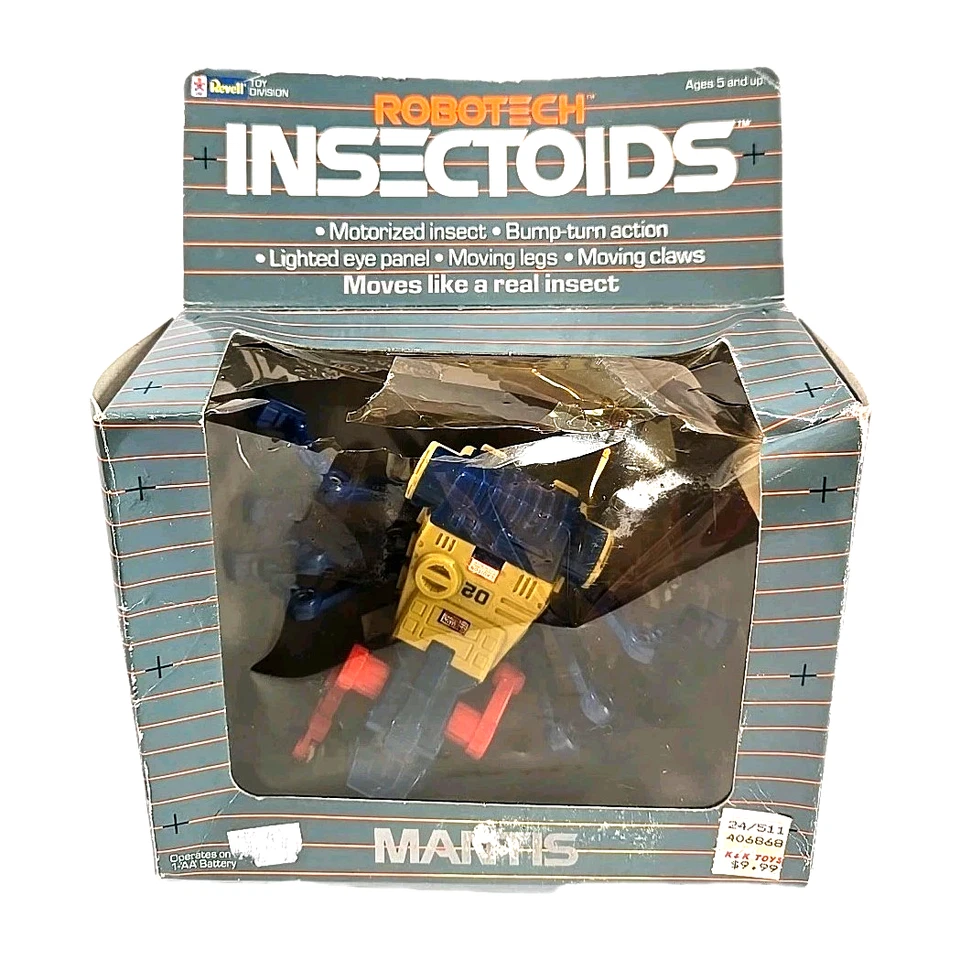 Juguete Mantis Insectoides Robotech Vintage Funciona con Pilas 1985 Revell Sin Probar Foto 3 de 4
