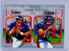 John Elway/Tim Tebow #CGL-ET 2010 Topps Chrome Gridiron Lineage Denver Broncos