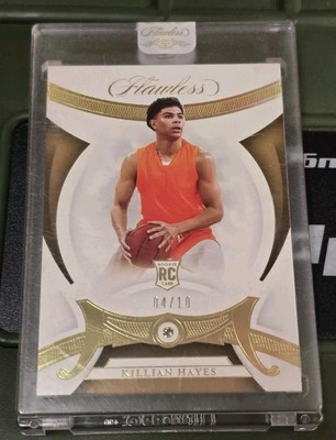 2020-21 Flawless Collegiate Diamond Gold Killian Hayes Rookie RC /10