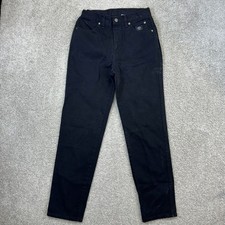 Harley Davidson Jeans Womens 10L Black Vintage Made in USA High Rise Straight