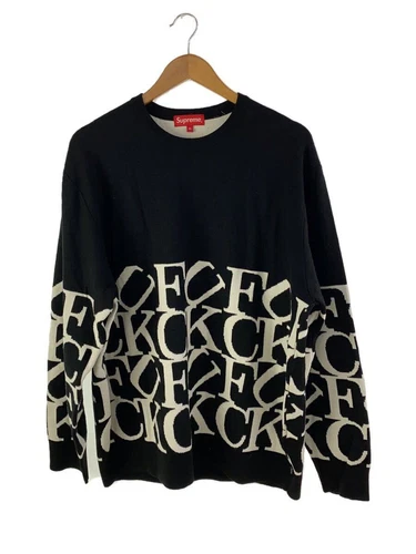 Pull tricot Supreme (épais XL acrylique noir occasion