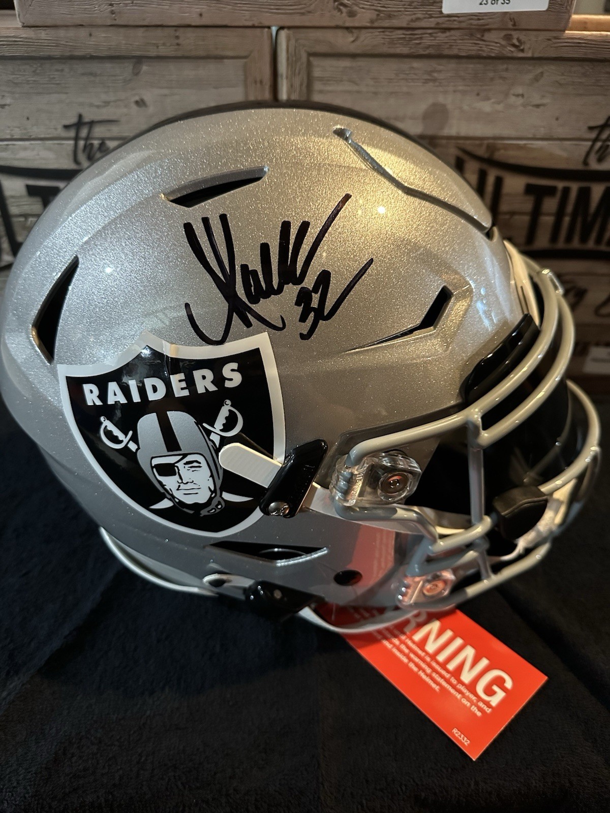 Marcus Allen Autographed Signed Oakland Raiders Full Size Authentic Speed Flex Helmet Fanatics COA 