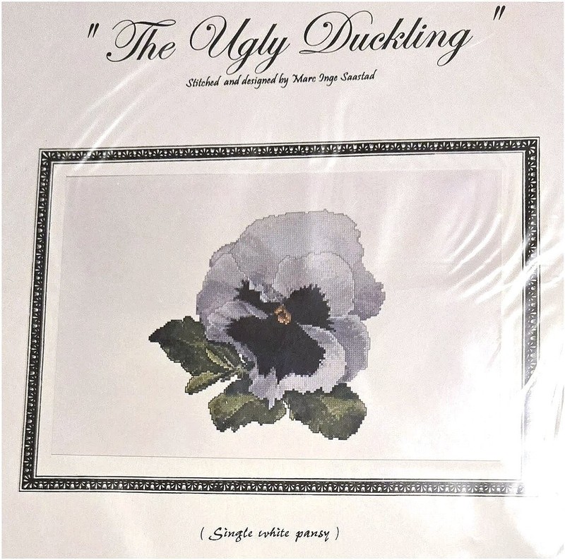 The Silver Lining THE UGLY DUCKLING Cross Stitch Chart Only Marc Saastad pansy