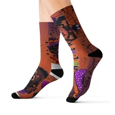 Spooky Halloween Socks, Fun Fall Accessories, Gift for Trick-or-Treaters, [...]