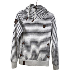 Naketano Sweatshirt Brave New World Pullover Cowl Funnel Neck Hoodie Women's M