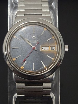 OMEGA Seamaster Men's Quartz Watch Vintage Stainless Steel Pre-Bond