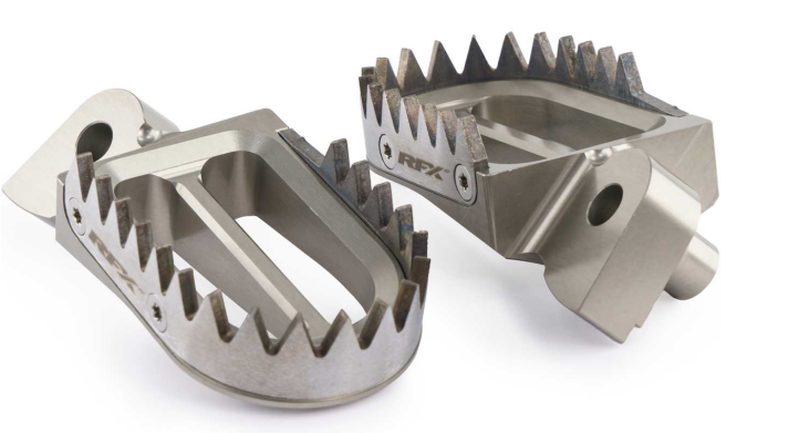 RFX FXFR 50100 99TA Pro Footrests Ti/Alu SX50 14-23 SX65 02-23 SX/F EXC/F 00-15