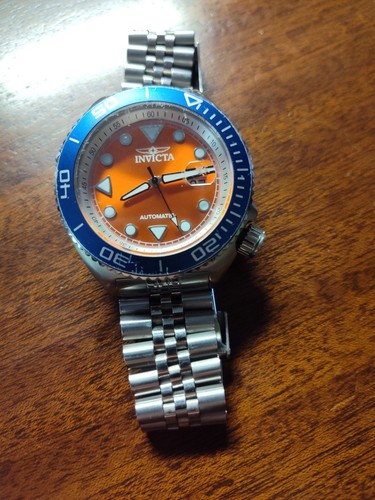 INVICTA PRO TAUCHERUHR 200M AUTOMATIK ORANGE ZIFFERBLATT 30413