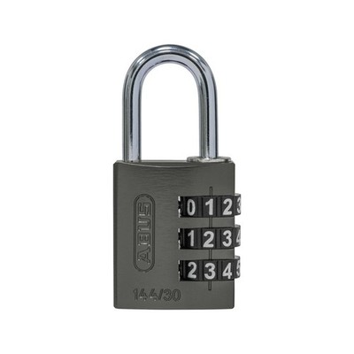 ABUS Zahlen-Vorhangschloss 144/30 Lock-Tag Aluminium titanium