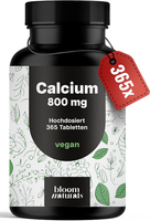 Calcium Tabletten Hochdosiert - 365 Tabletten - 800Mg Calcium Pro Tag - Calziumt
