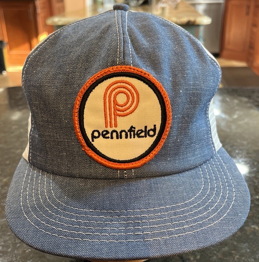 VTG Pennfield K Brands SnapBack Cap Hat Chicken Farm Patch Trucker USA