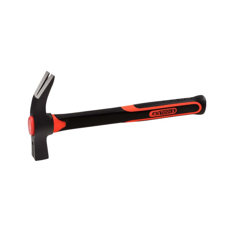 Marteau de coffreur KS TOOLS 142.2010 avec panne pointue et tête aimantée de 1130 g