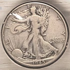 1945-S Walking Liberty Silver Half Dollar Very Good*47