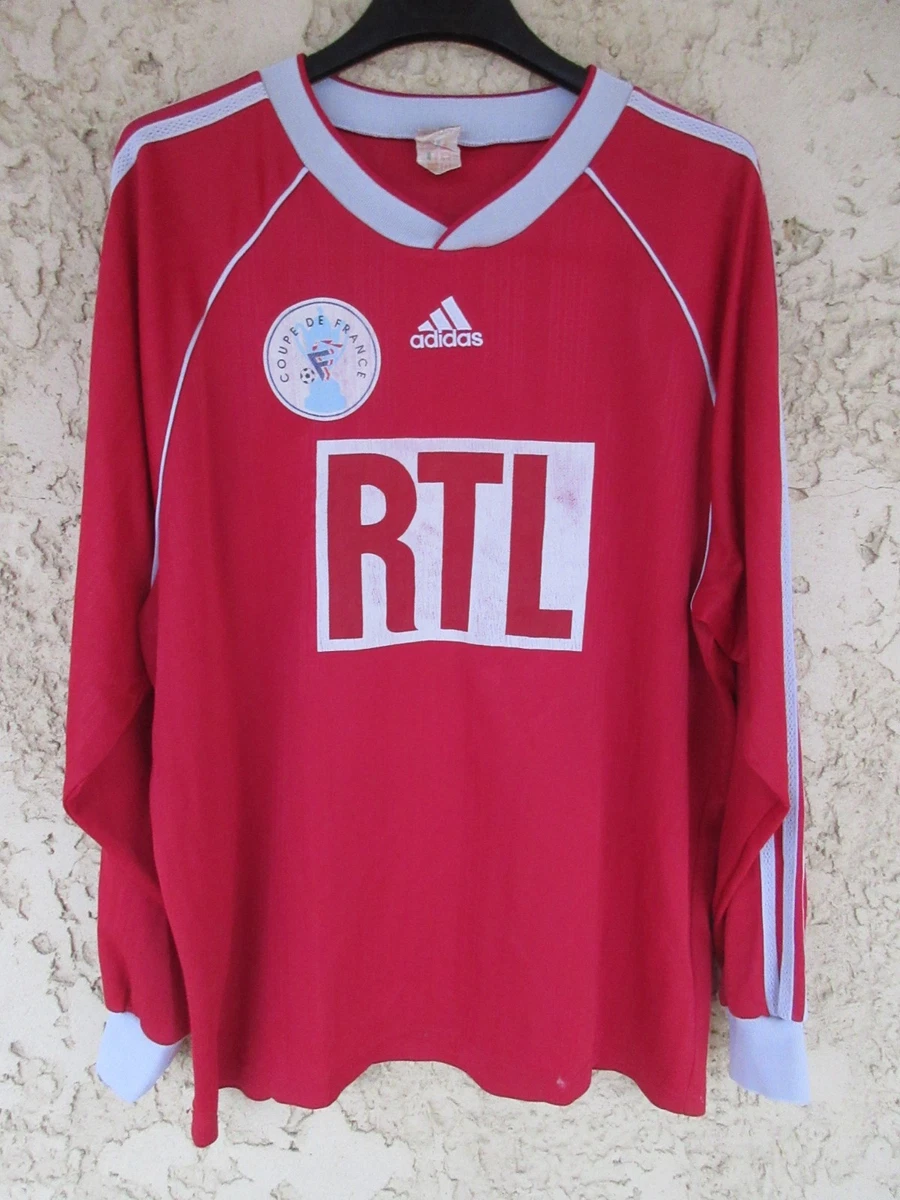 Maillot Rétro RTL – Adidas – Rouge – Manches Longues – Taille XXS