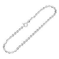Armband 925 Sterlingsilber 19Cm Ankerkette Flach Gewalzt Damen Armkette Exquisit