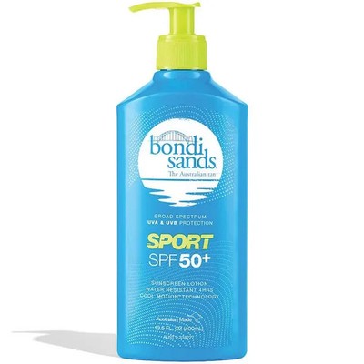 Bondi Sands Sport SPF 50+ Sunscreen Lotion Water Resistant UVA UVB Broad 400ml