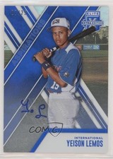 2017 Panini Elite Extra Edition Aspirations Blue 7/25 Yeison Lemos #175 Auto 0f8