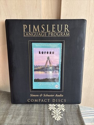 Pimsleur KOREAN Simon & Schuster s Language Learning 16 CDs 30 Unit Lessons EUC