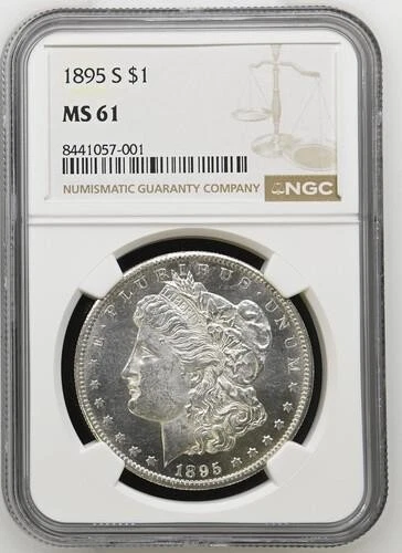 1895-S Morgan Silver Dollar NGC MS 61