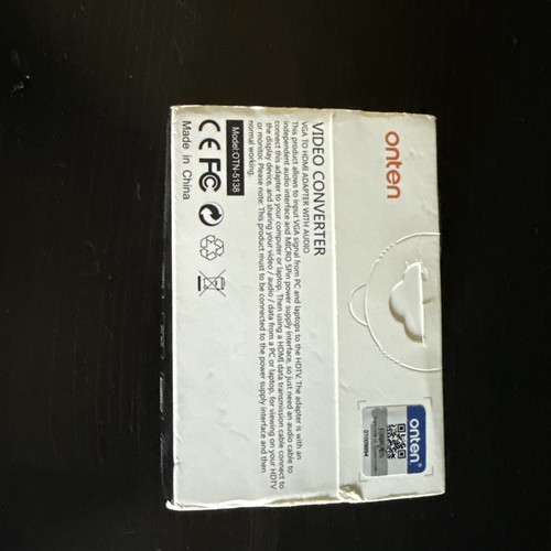 Onten OTN-5138 VGA Male to HDMI Female Cable Converter with 1080P HD Video NEW - Picture 2 of 3