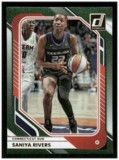2026 Donruss WNBA #81 Saniya Rivers Green Shimmer