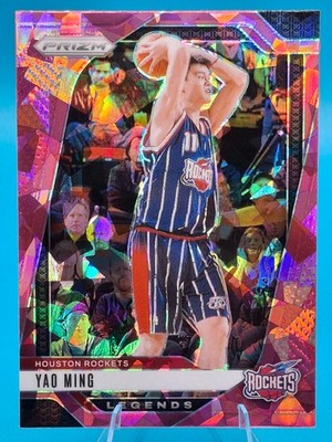 Yao Ming 2024-25 Panini Prizm Pink Ice #284 Rockets Legend