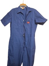 Dickies Navy Blue Men  s Coverall Short Sleeve Size 38 Chest Length Long