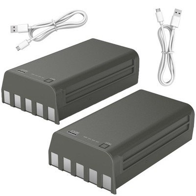 2 Pack 6000mAh Upgraded Battery for Stealth Cam Fusion, Deceptor, Connect Max...