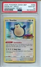 2020 Pokemon Swsh Black Star Promo #068 Snorlax Holo Prerelease Staff PSA 10