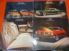 Lot of (4) 1974 Pontiac Car Dealer Sales Brochures: GTO, Bonneville, Grand Ville