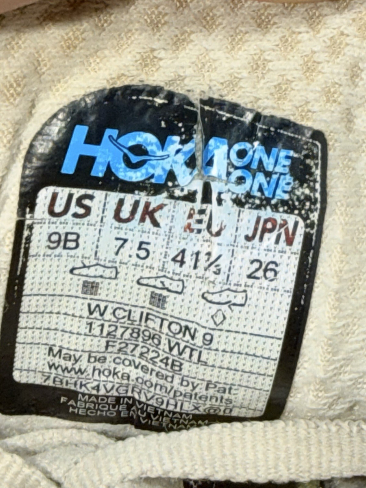 Hoka One One Clifton 9 Women’s Size 9 B Grey Running Shoes Athletic Sneakers thumbnail 10