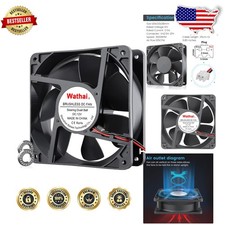Heavy Duty 120mm x 38mm 12V 2Pin Industrial Cooling Fan - 50000Hr Life
