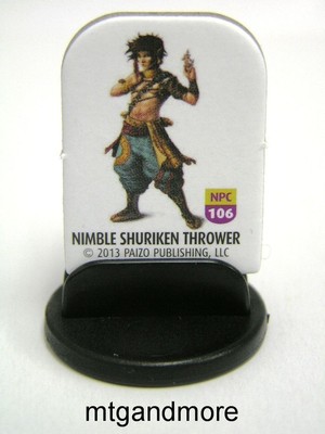 Pathfinder Battles Pawns/Tokens - #106 Nimble Shuriken Thrower Monk - NPC Codex