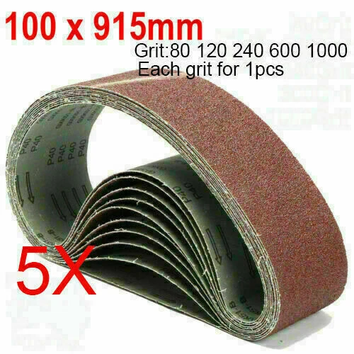 100x915mm 914mm Sanding Belt Linishing Grinding Sander Belts Abrasive Sheet AU - Picture 11 of 22