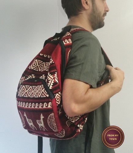 Ecuadorian Handwoven Backpack - Made by local artisans - Picture 6 of 7
