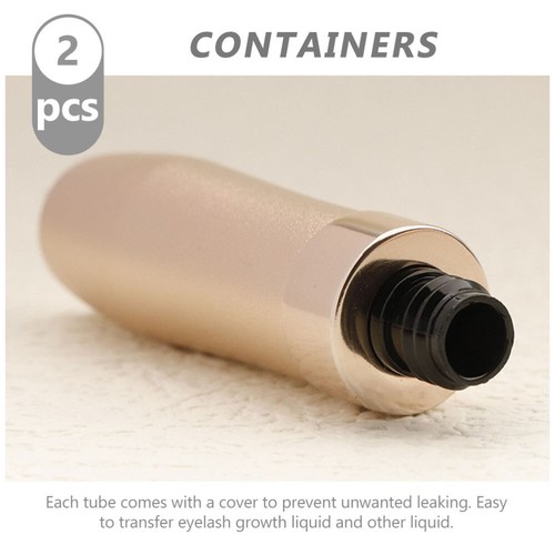 2 Pezzi Flacone Liquido Crescita Ciglia Ricaricabile Tubo Mascara Eyeliner Vuoto - Foto 2 di 12