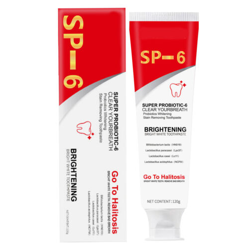 Super Probiotic-6 Bright White Toothpaste ,Deep Cleaning Care Toothpaste (1Pcs)