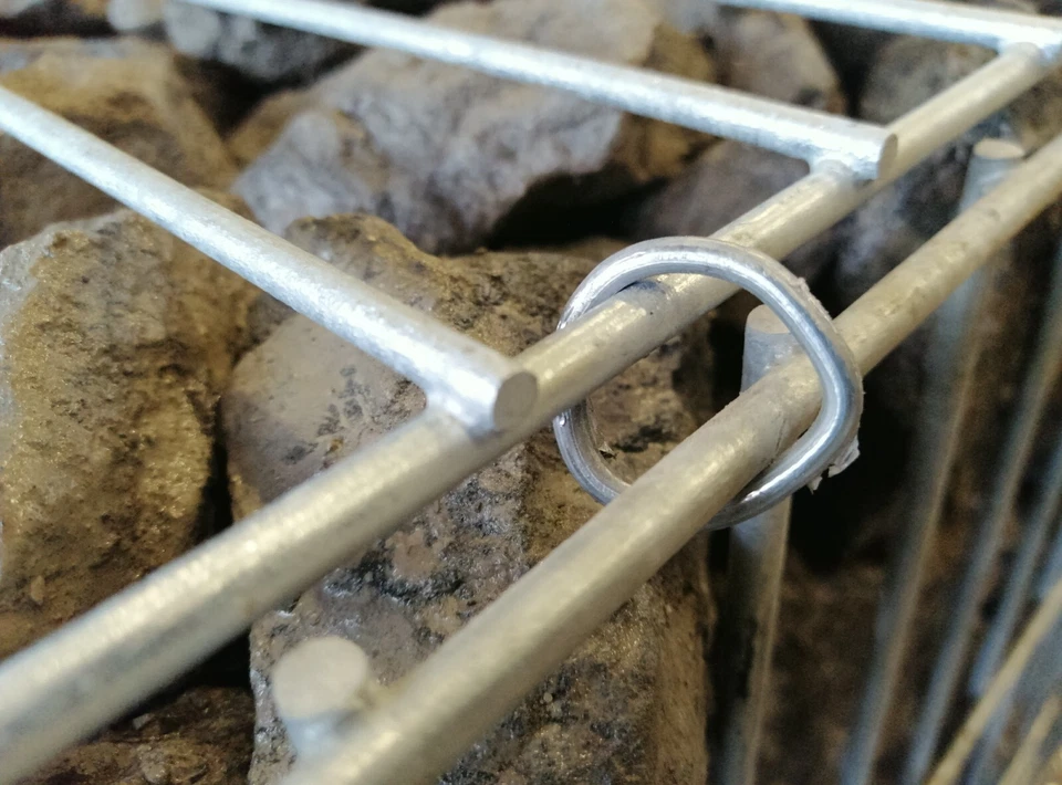 400stk. C-Klammer C-Ring für Gabione Steinkörbe Zaunbau C-Ring" - Bild 4 von 4