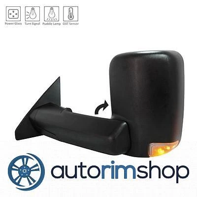 CH1320459 Driver Side Mirror With Turn Signal for 2019 Ram 1500