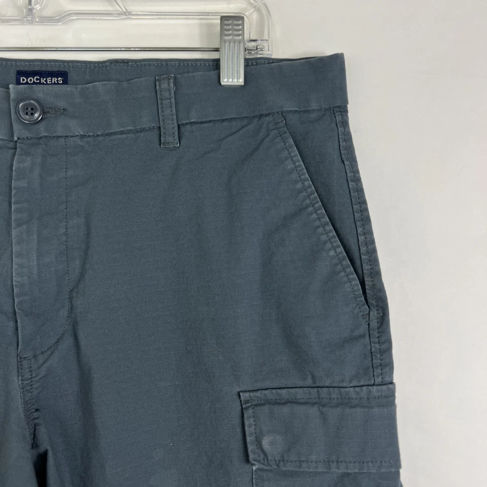 Pantalones Cortos Dockers Para Hombre Talla 34 Smart 360 Tech Verde Chino Carga Elástico Foto 3 de 4