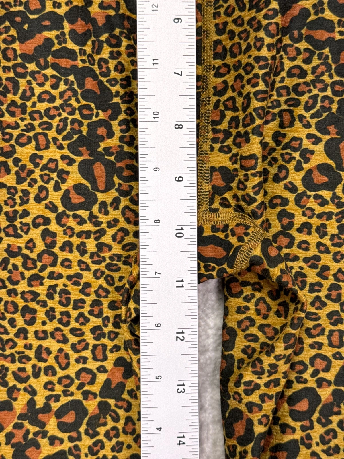 beyond-yoga high waist 7/8 leopard spacedye leggings