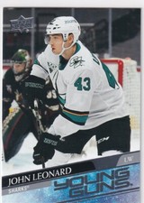 20/21 UD SERIES 2 JOHN LEONARD YOUNG GUNS RC SP ROOKIE #474
