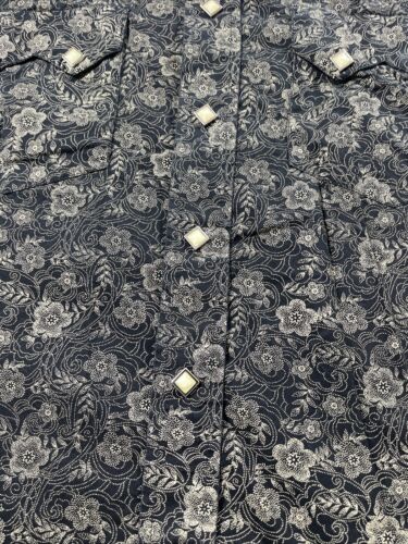 Camisa Larry Mahan Para Hombre Talla Grande Negra Snap Western - Imagen 3 de 13