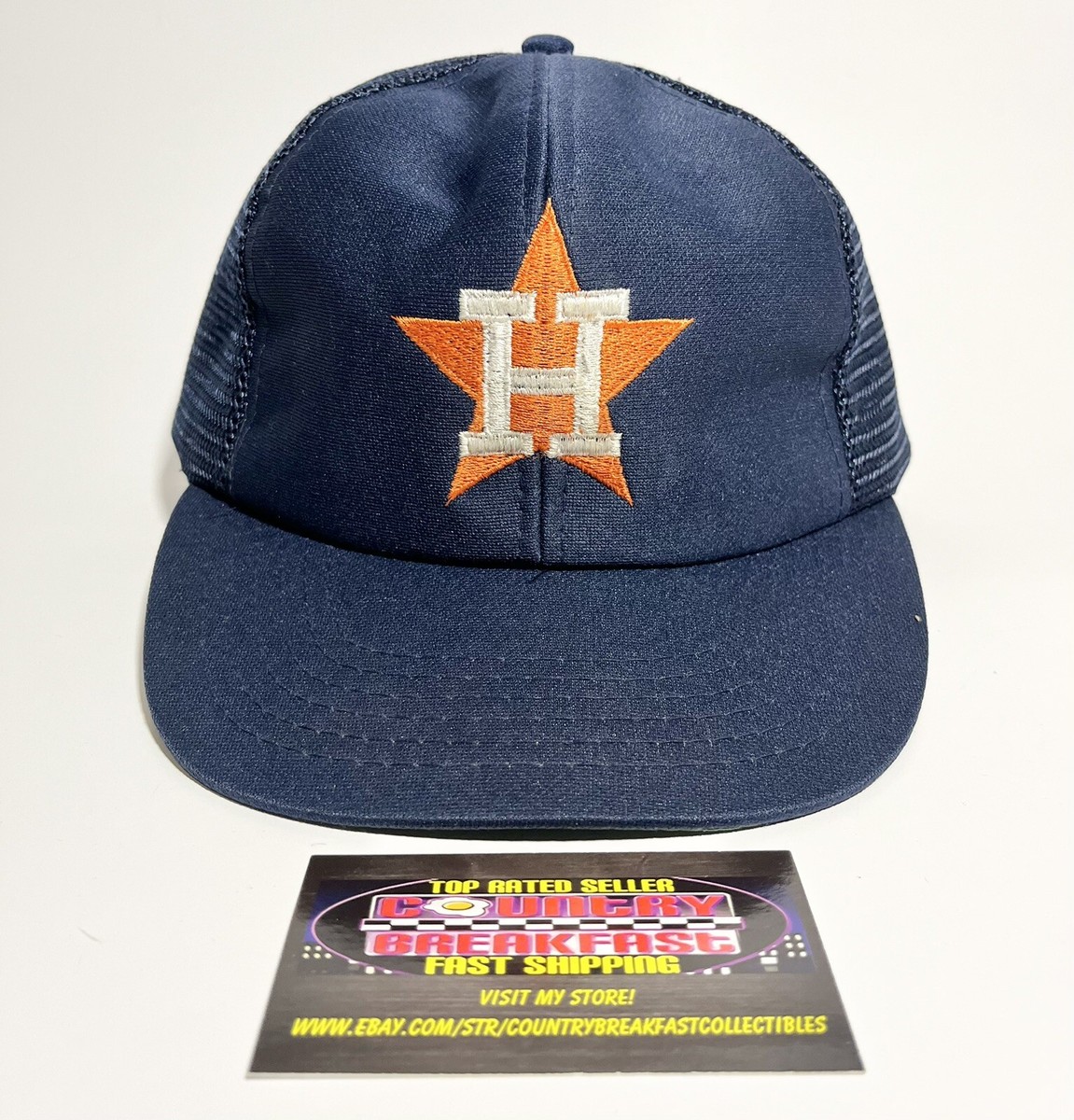 Vintage Houston Astros MLB Baseball Mesh SnapBack Trucker Hat Cap Nice