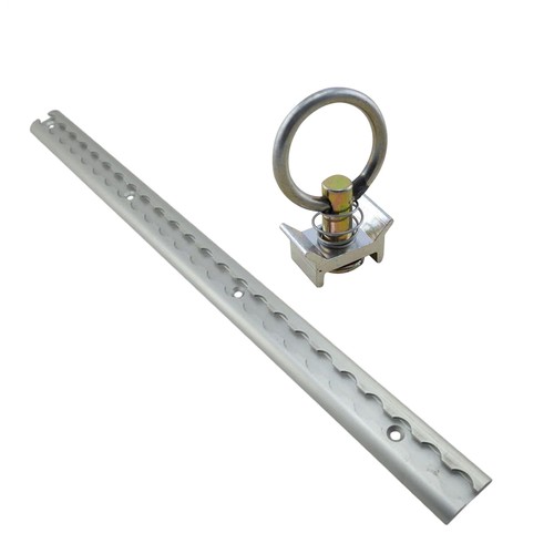 L Track Control Rails, Aluminum Cargo Fixed Rail Track, Truck Tie-Down Accessory - Picture 5 of 13