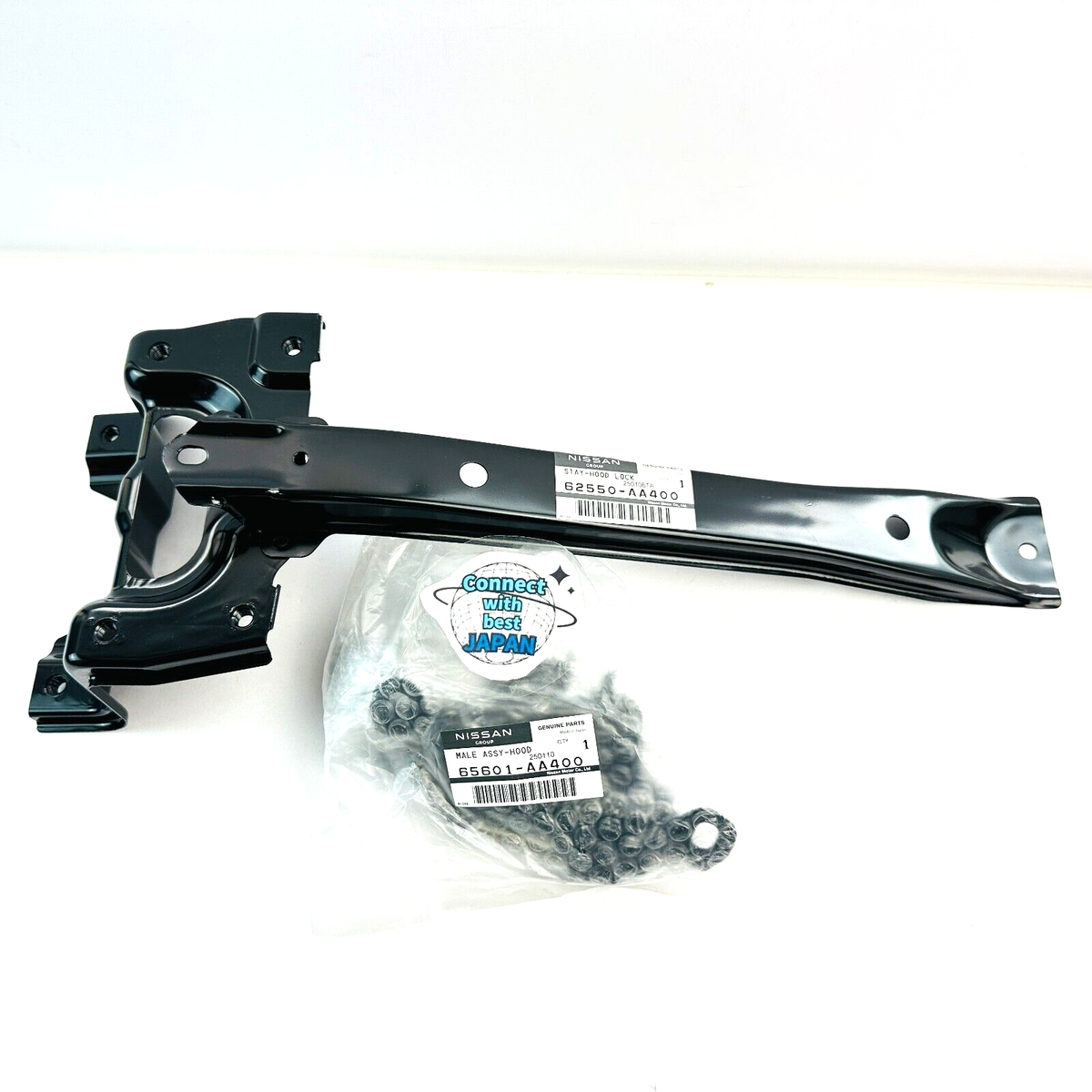 かっちゃん　(③④) NISSAN Genuine Hood Bonnet Latch Catch Stay Set SKYLINE GTR R34