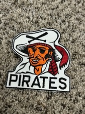 Vintage Pittsburgh Pirates Patch 70s Die Cut Mascot Uniform Jacket MLB Baseball