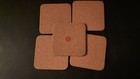 Used Vintage Pimpernel Set of 5 COASTERS Fruit Design Cork 4"x4" — photo 7