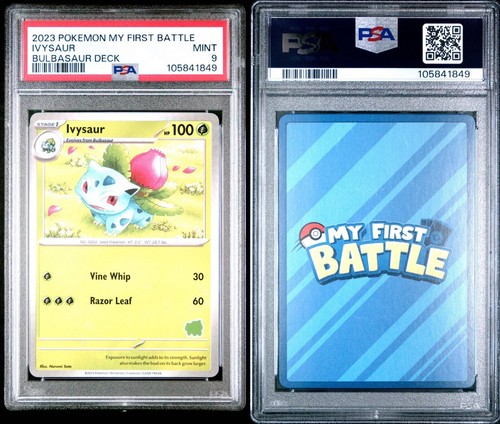 Bulbasaur Ivysaur My First Battle PSA 9 Sequential Set Bulbasaur Deck Stamped - Bild 4 von 8